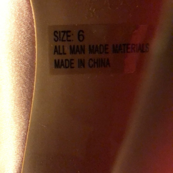 Rose Gold Size 6 Lace Up Heels - Picture 5 of 5